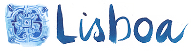 watercolor handwritten Lisboa logo
